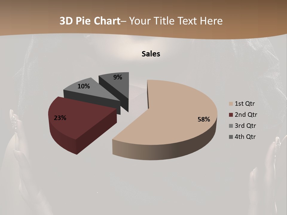 Seductive Femininity Human PowerPoint Template