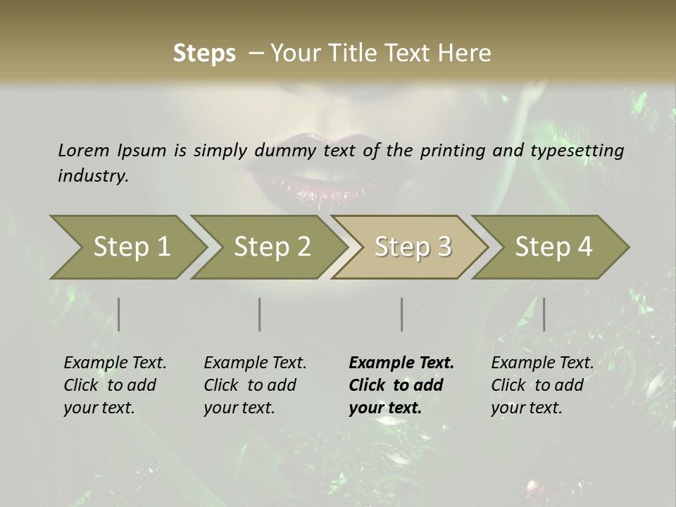 Seductive Glamour Brilliant PowerPoint Template