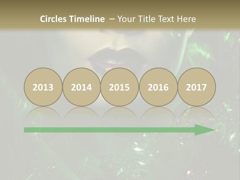 Seductive Glamour Brilliant PowerPoint Template