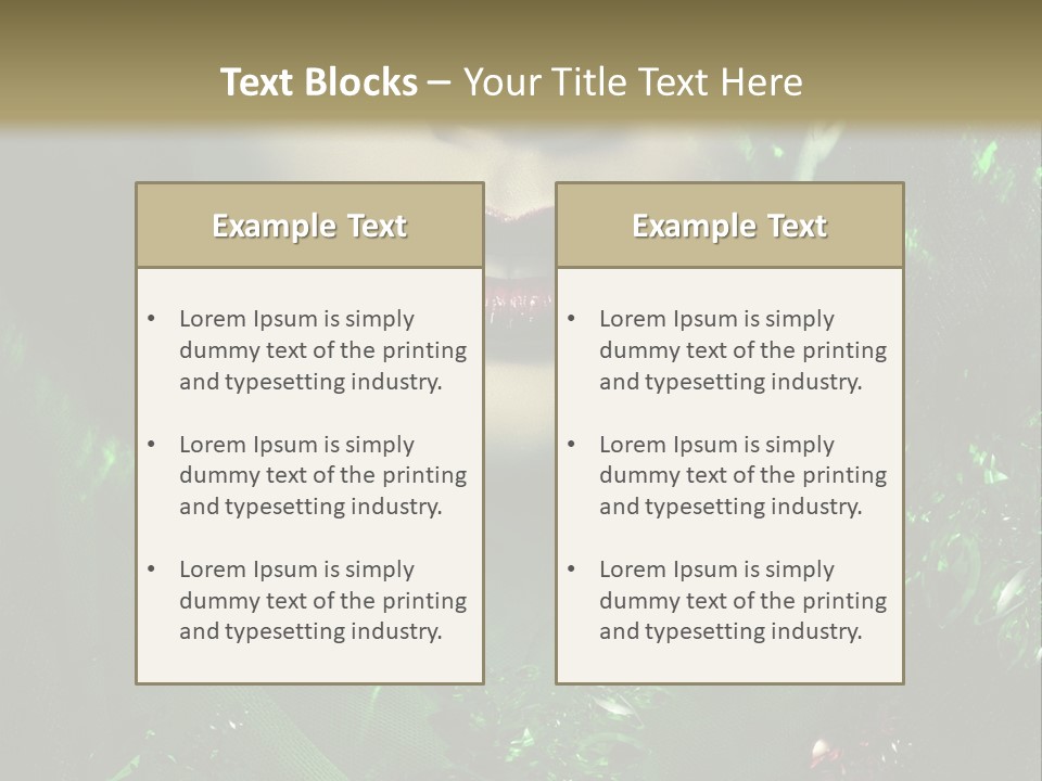 Seductive Glamour Brilliant PowerPoint Template