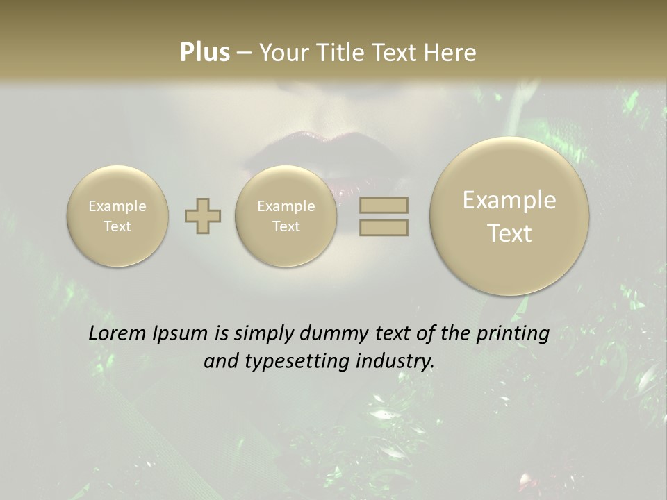 Seductive Glamour Brilliant PowerPoint Template