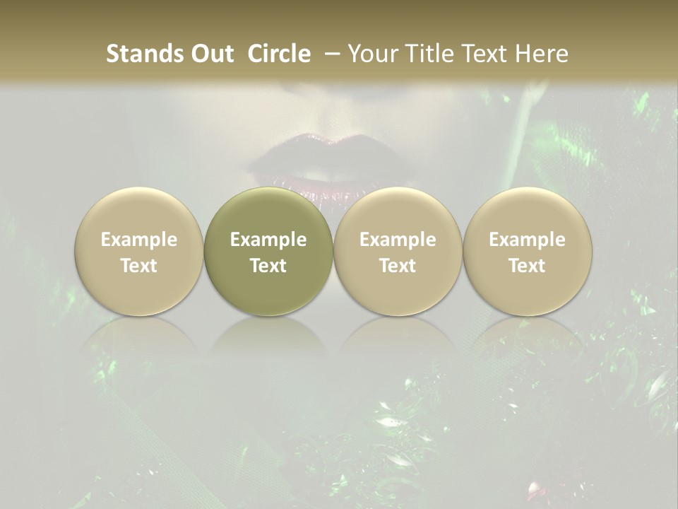 Seductive Glamour Brilliant PowerPoint Template