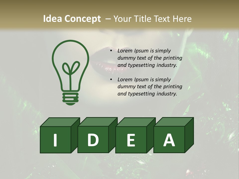 Seductive Glamour Brilliant PowerPoint Template