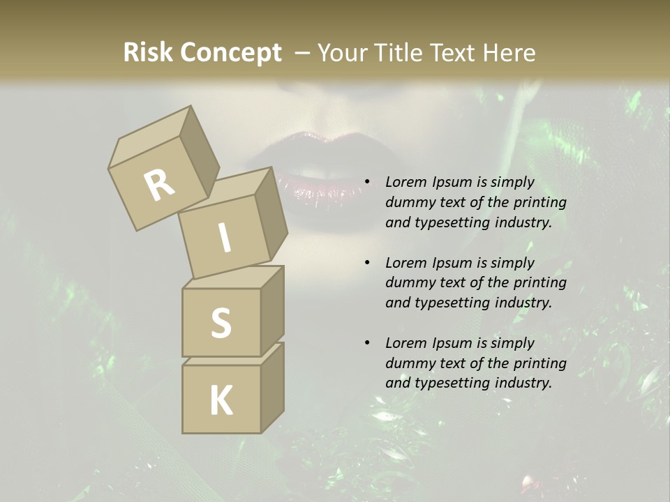 Seductive Glamour Brilliant PowerPoint Template