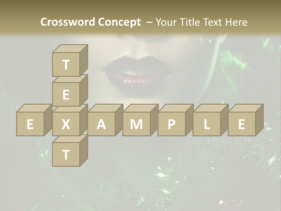 Seductive Glamour Brilliant PowerPoint Template