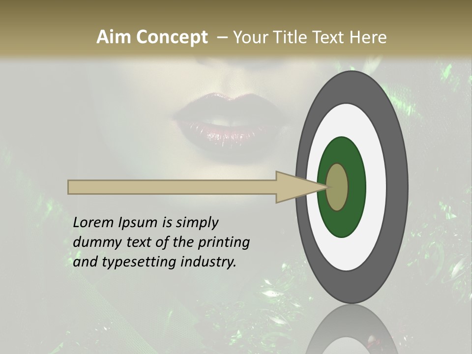 Seductive Glamour Brilliant PowerPoint Template