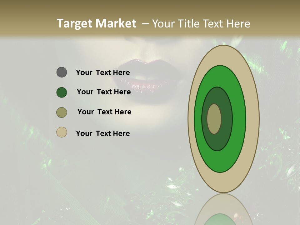 Seductive Glamour Brilliant PowerPoint Template