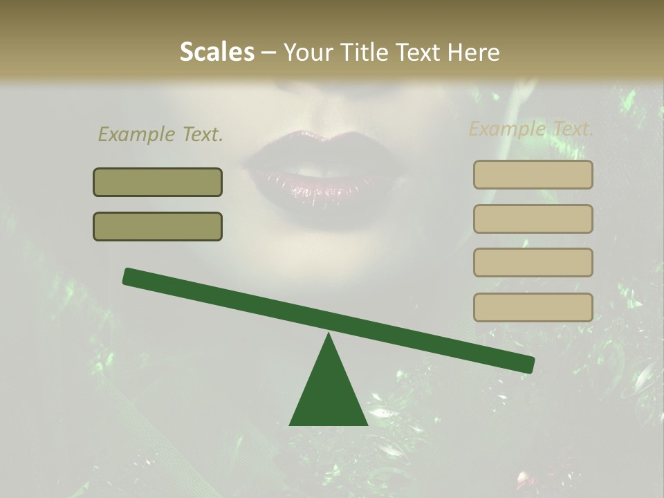 Seductive Glamour Brilliant PowerPoint Template