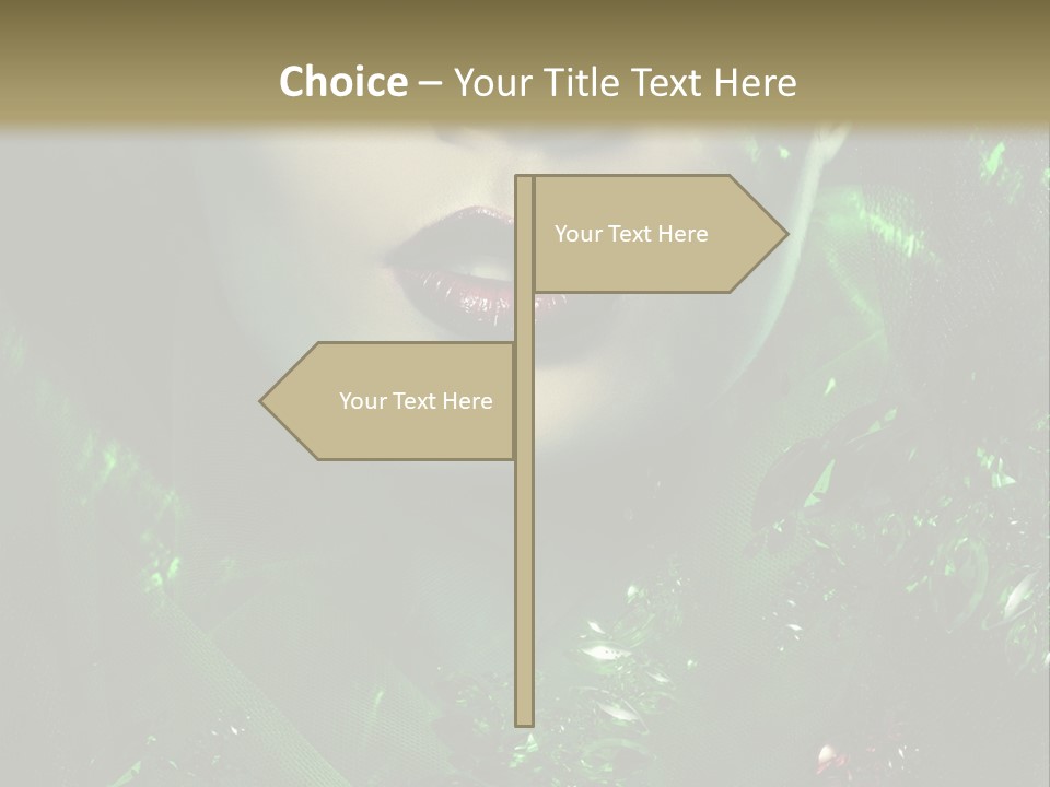 Seductive Glamour Brilliant PowerPoint Template