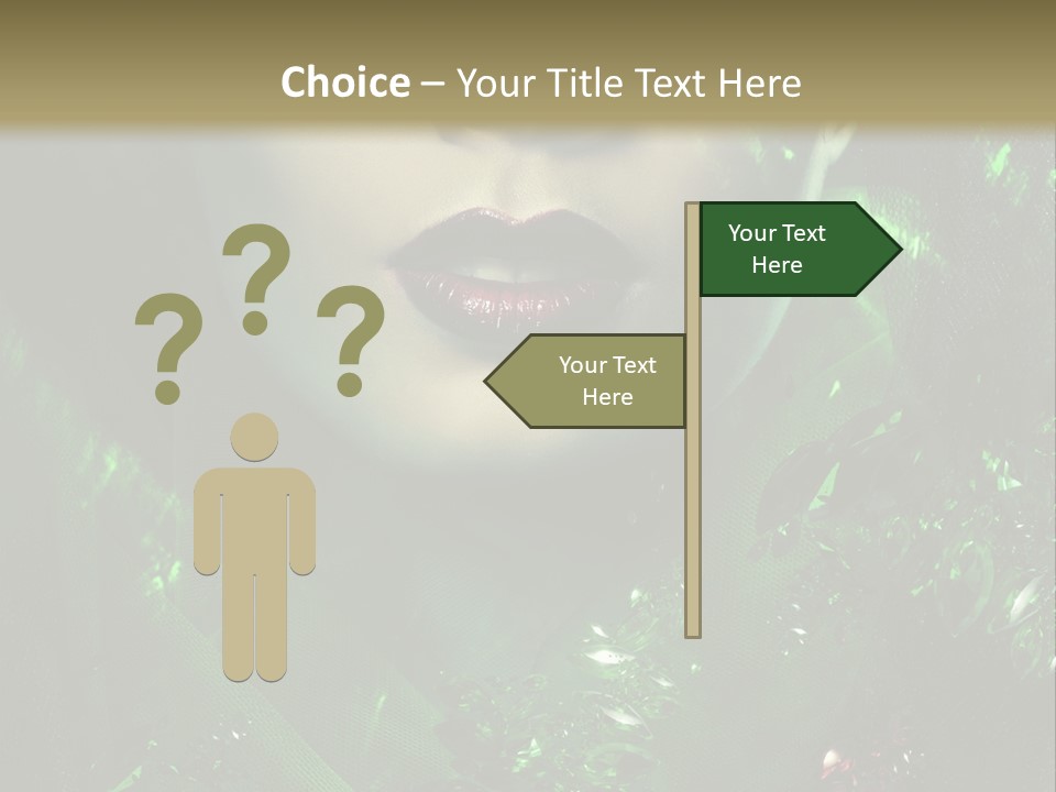 Seductive Glamour Brilliant PowerPoint Template