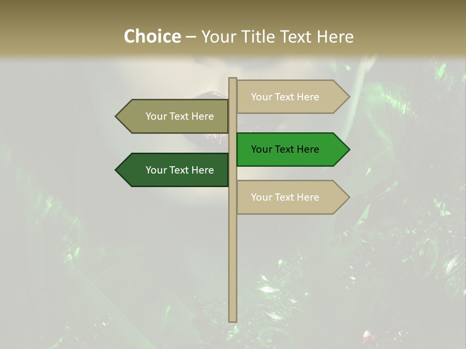 Seductive Glamour Brilliant PowerPoint Template