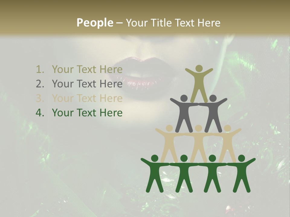 Seductive Glamour Brilliant PowerPoint Template