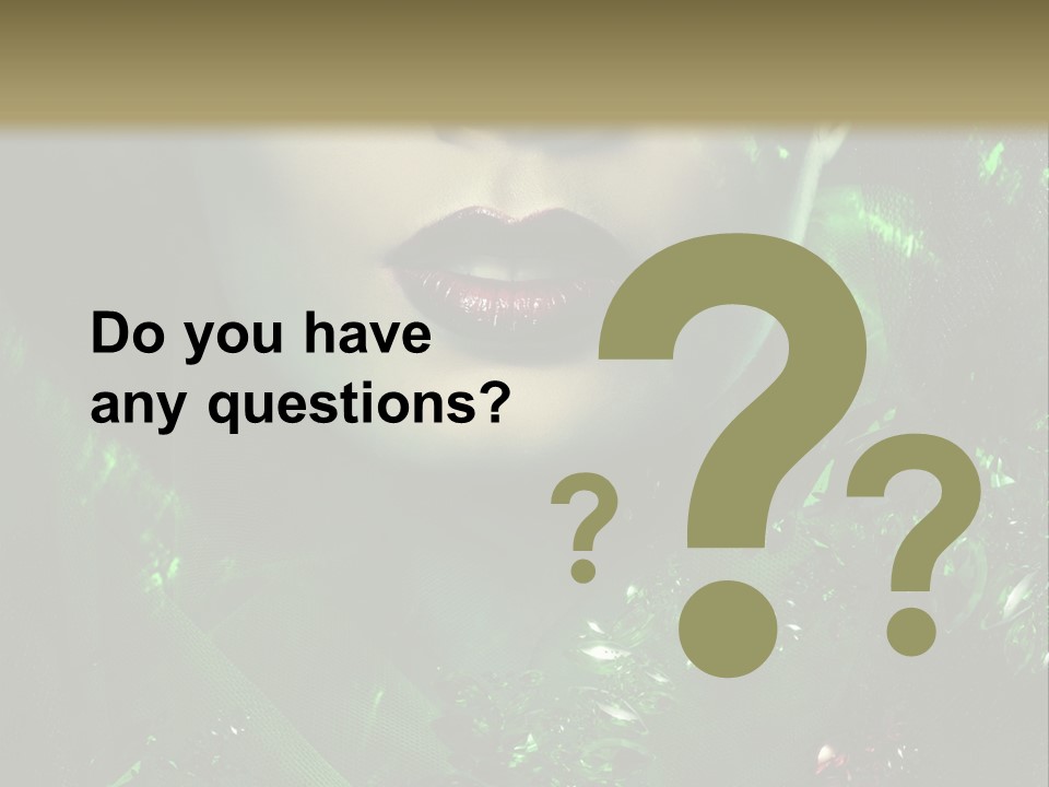 Seductive Glamour Brilliant PowerPoint Template