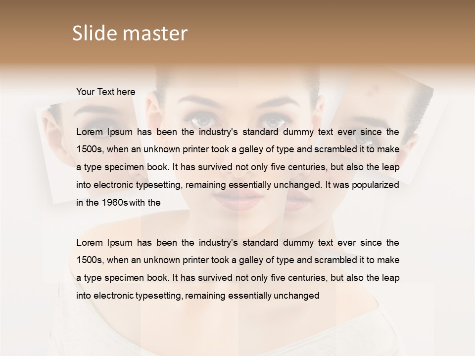 Complexion White Acne PowerPoint Template