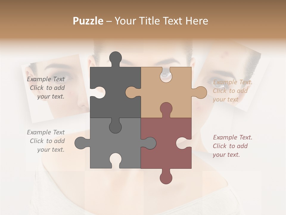 Complexion White Acne PowerPoint Template