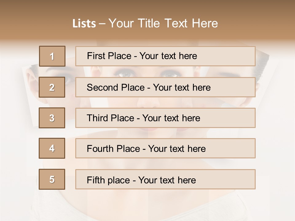 Complexion White Acne PowerPoint Template
