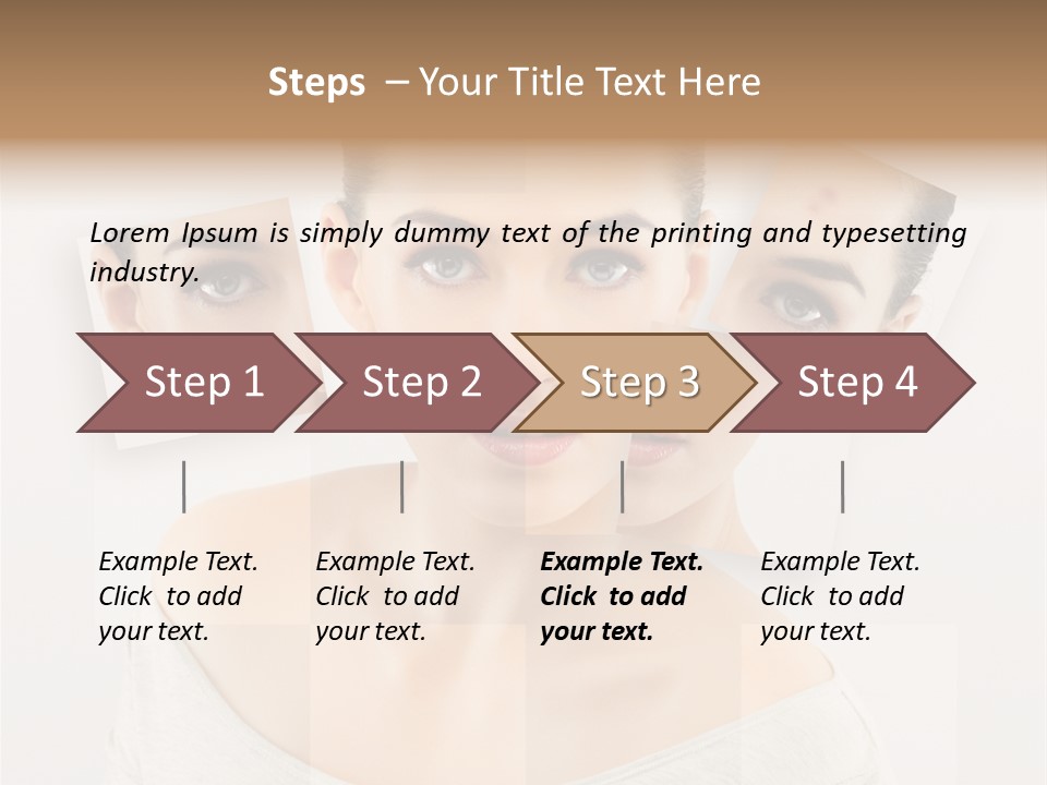 Complexion White Acne PowerPoint Template