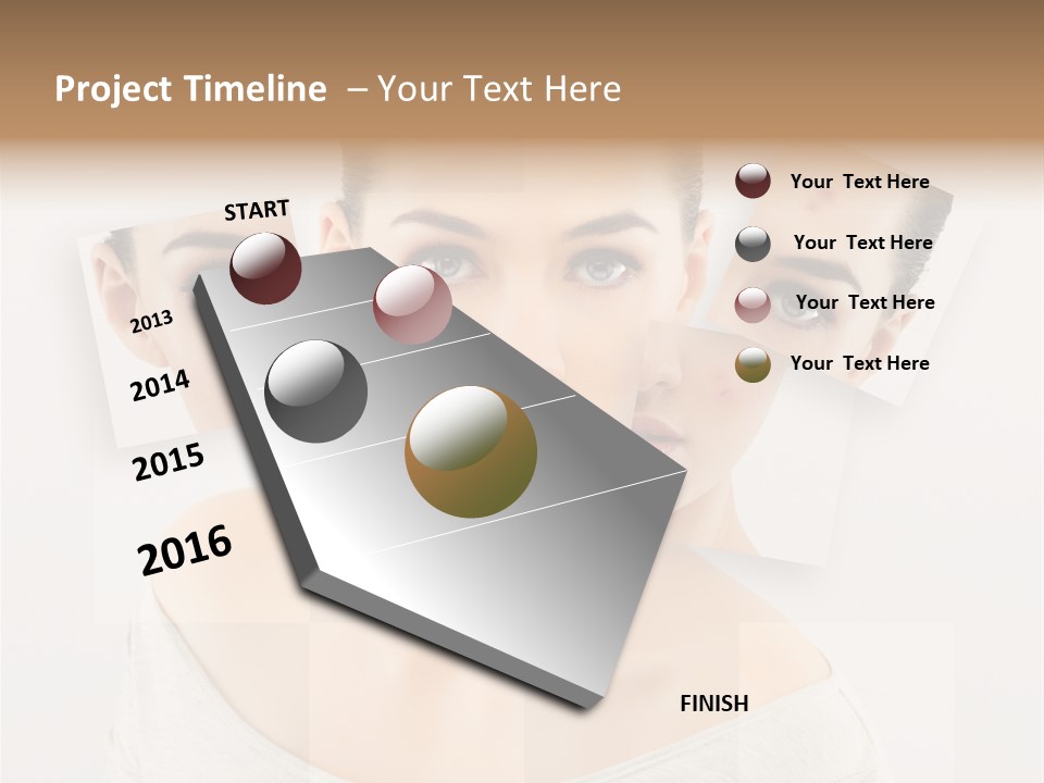 Complexion White Acne PowerPoint Template