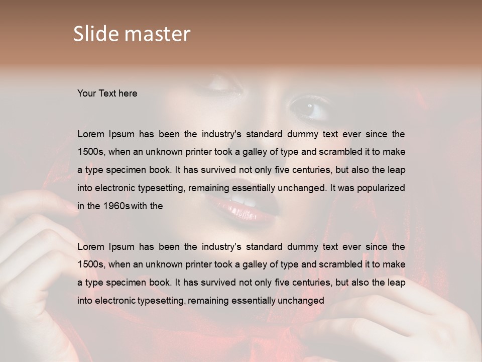 Persian Asian Clothing PowerPoint Template