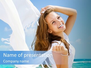 Beautiful Happy Sand PowerPoint Template