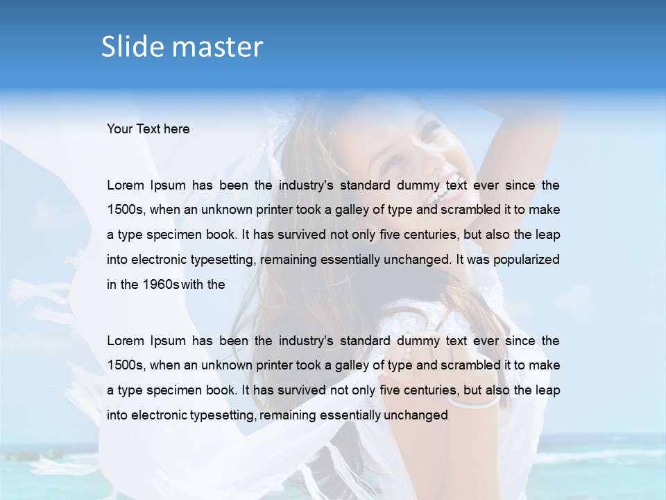 Beautiful Happy Sand PowerPoint Template