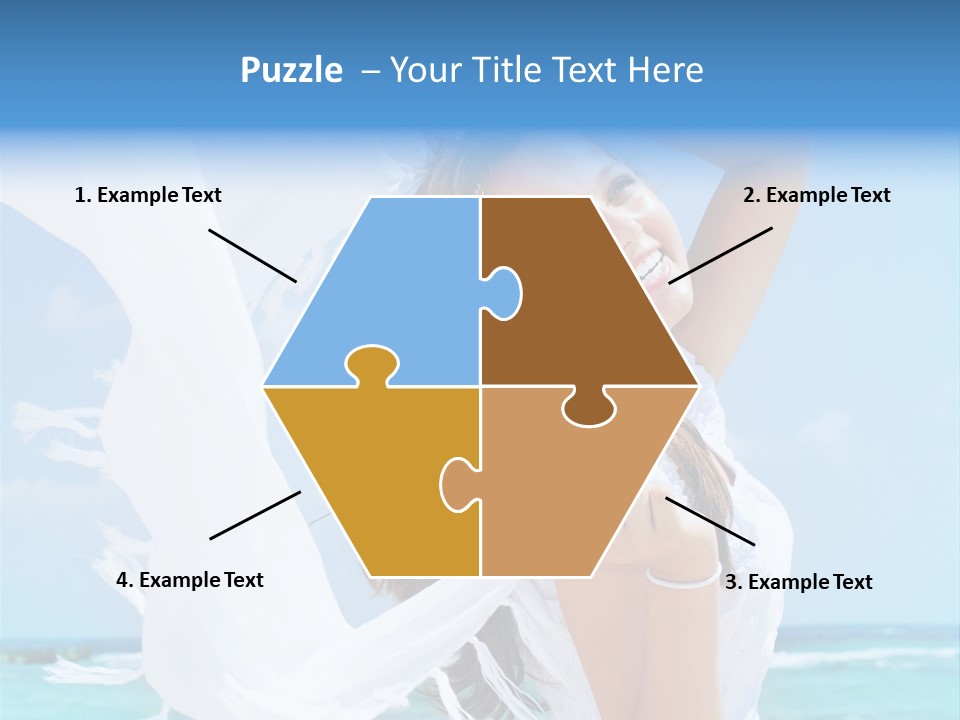 Beautiful Happy Sand PowerPoint Template