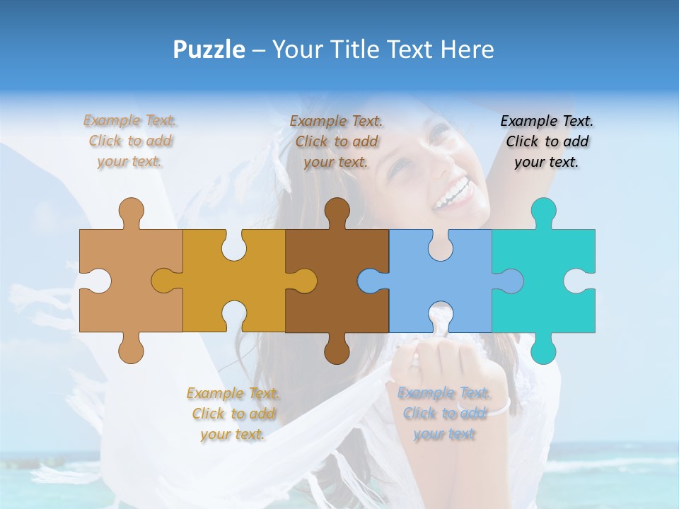 Beautiful Happy Sand PowerPoint Template