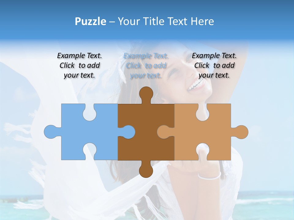 Beautiful Happy Sand PowerPoint Template