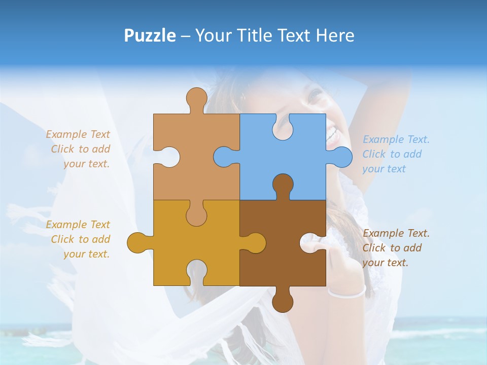 Beautiful Happy Sand PowerPoint Template