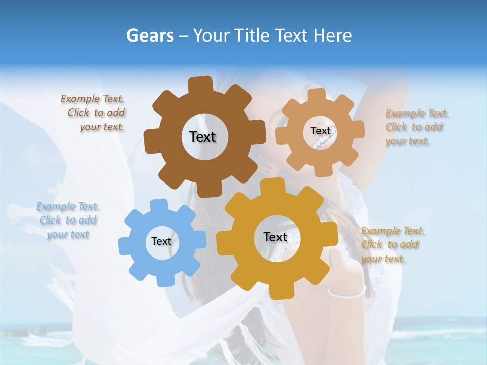 Beautiful Happy Sand PowerPoint Template