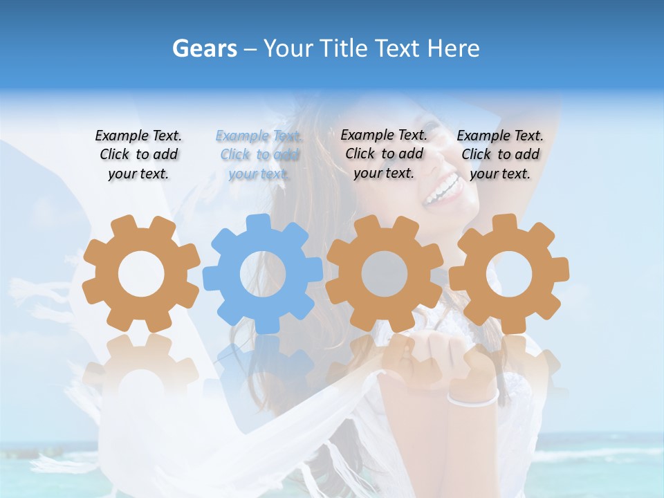 Beautiful Happy Sand PowerPoint Template