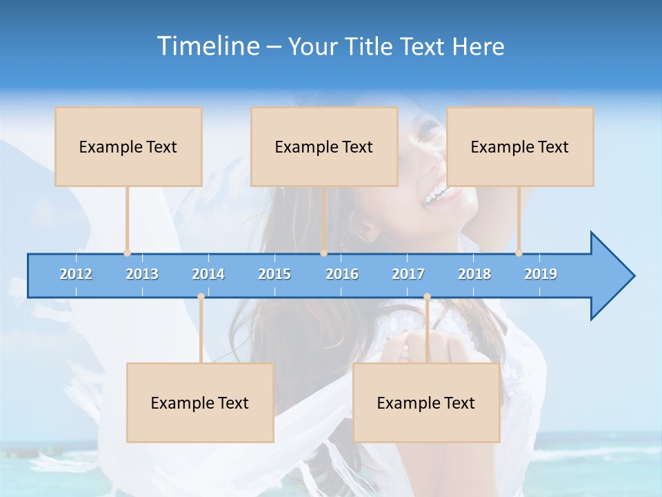 Beautiful Happy Sand PowerPoint Template