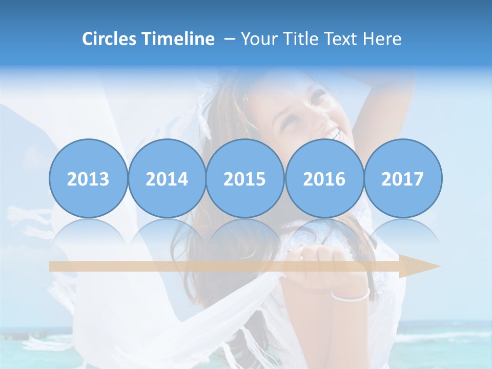 Beautiful Happy Sand PowerPoint Template