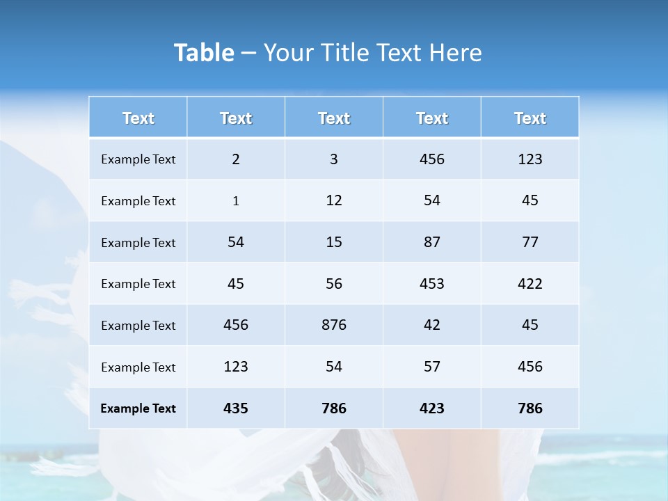 Beautiful Happy Sand PowerPoint Template