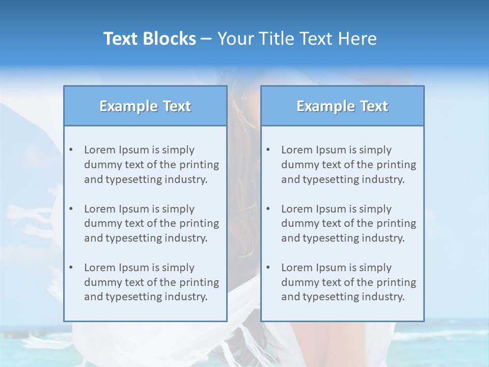 Beautiful Happy Sand PowerPoint Template