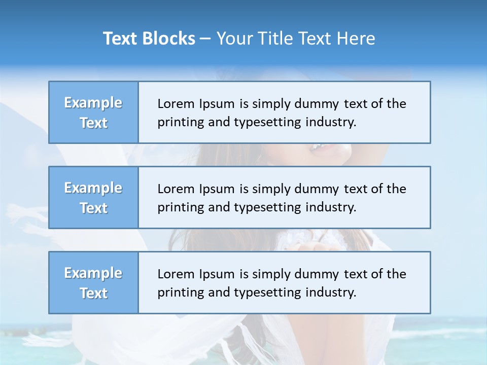 Beautiful Happy Sand PowerPoint Template