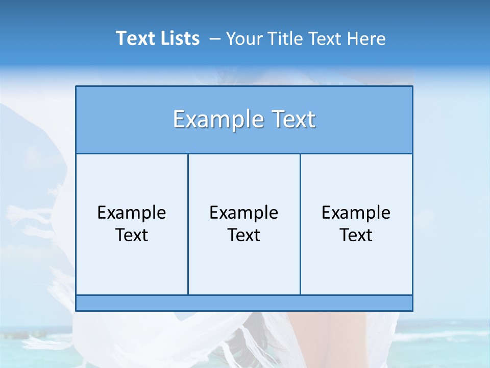 Beautiful Happy Sand PowerPoint Template