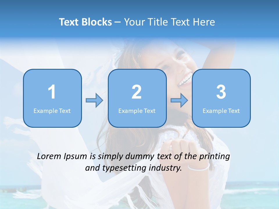 Beautiful Happy Sand PowerPoint Template