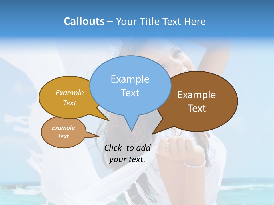 Beautiful Happy Sand PowerPoint Template