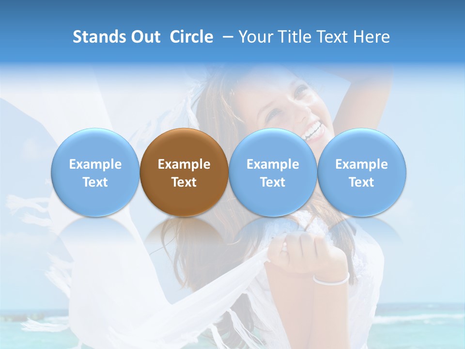Beautiful Happy Sand PowerPoint Template