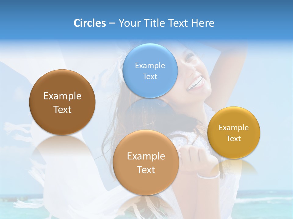 Beautiful Happy Sand PowerPoint Template