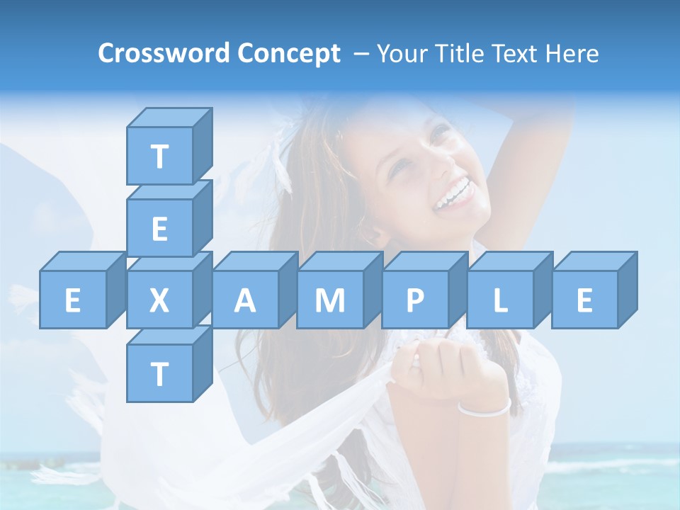 Beautiful Happy Sand PowerPoint Template