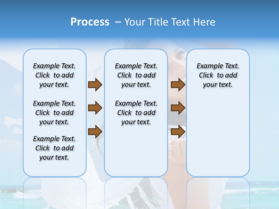 Beautiful Happy Sand PowerPoint Template