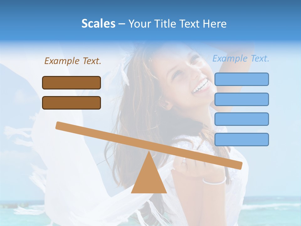 Beautiful Happy Sand PowerPoint Template