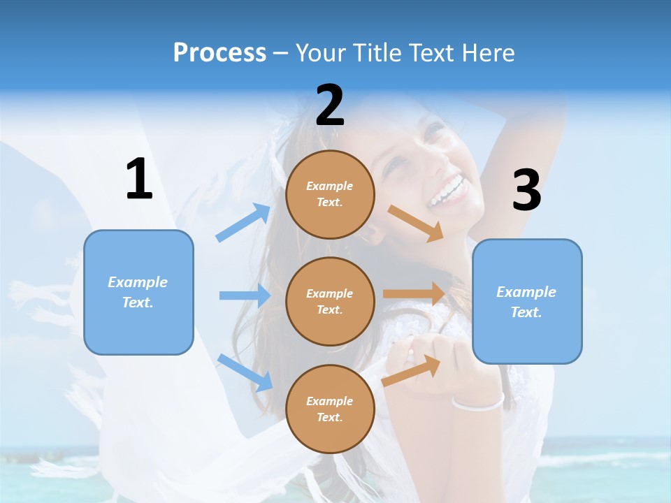 Beautiful Happy Sand PowerPoint Template