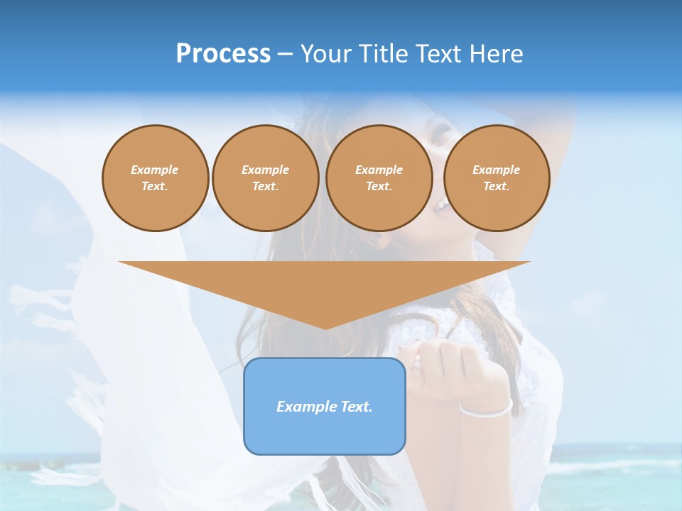 Beautiful Happy Sand PowerPoint Template