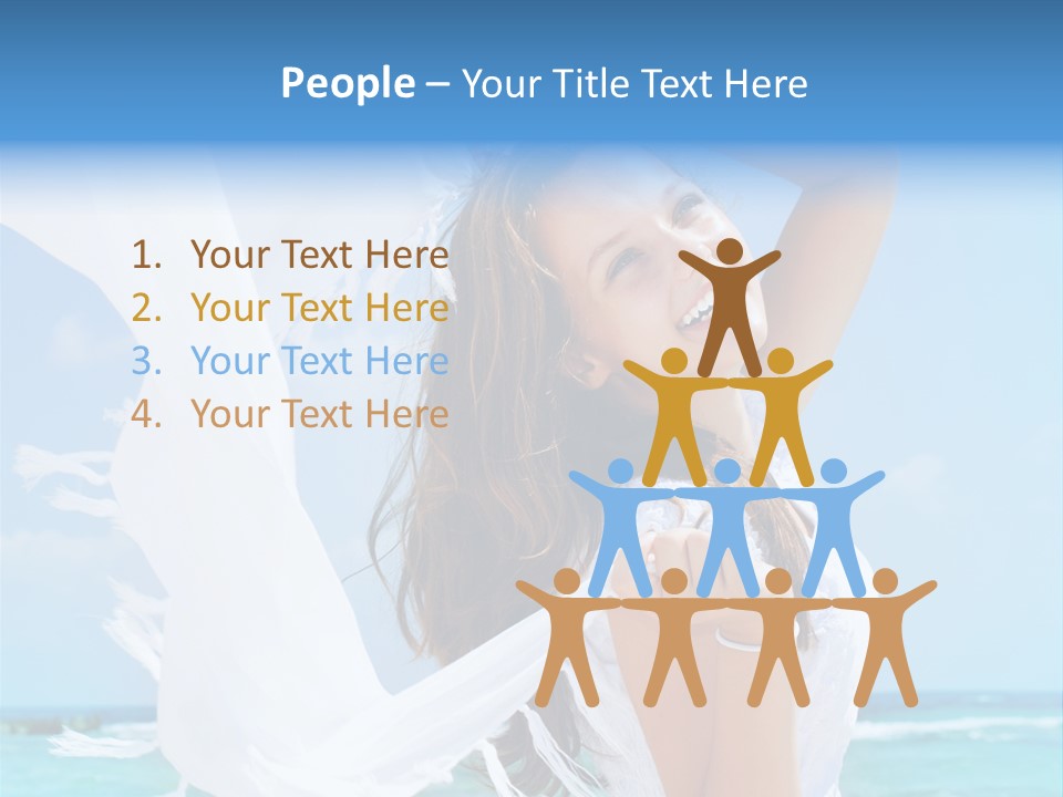 Beautiful Happy Sand PowerPoint Template