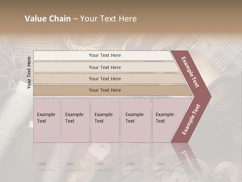 Cotton Pink Blades PowerPoint Template