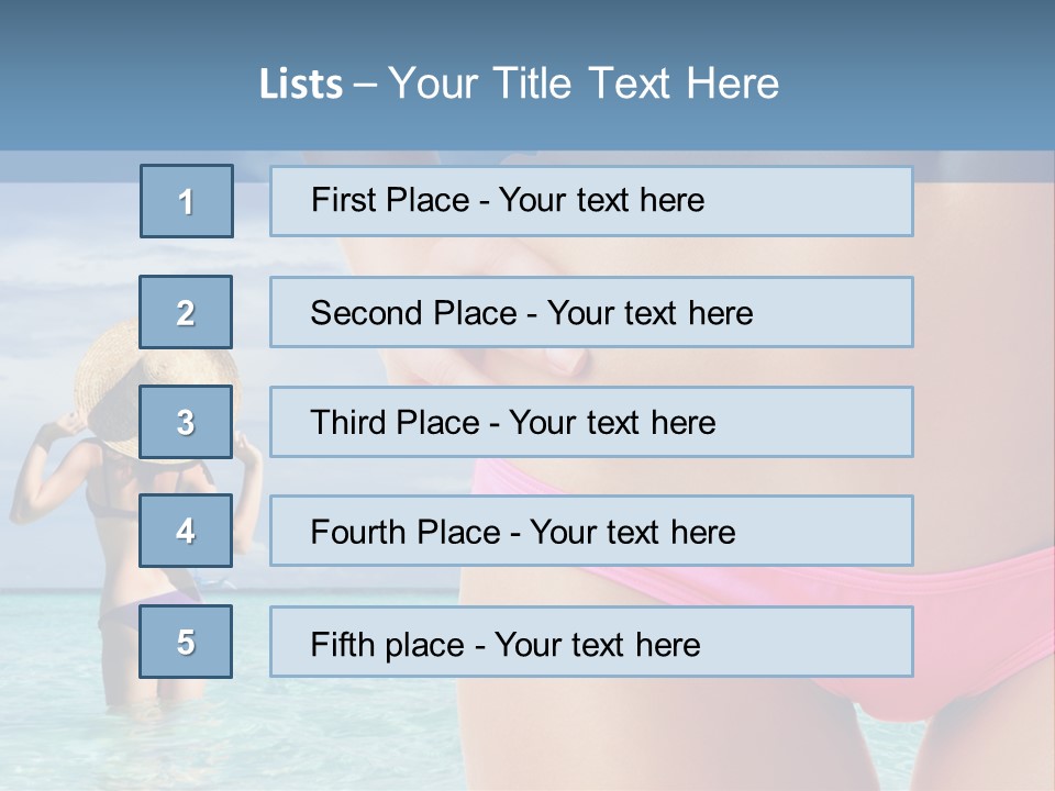 Water Healthy Idyllic PowerPoint Template