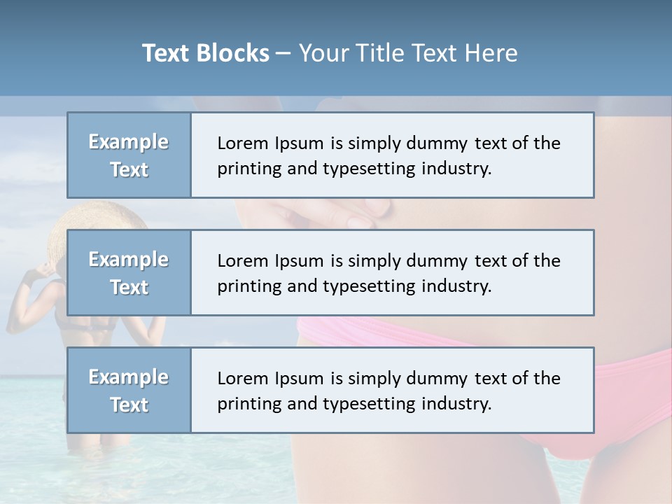 Water Healthy Idyllic PowerPoint Template